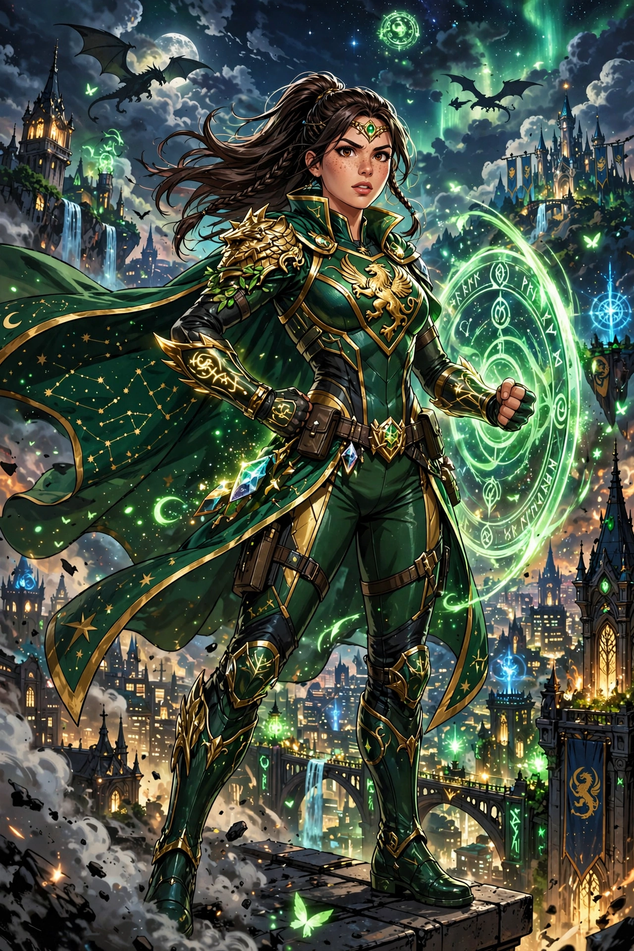 Event guest transformed into an original enchanted fantasy hero